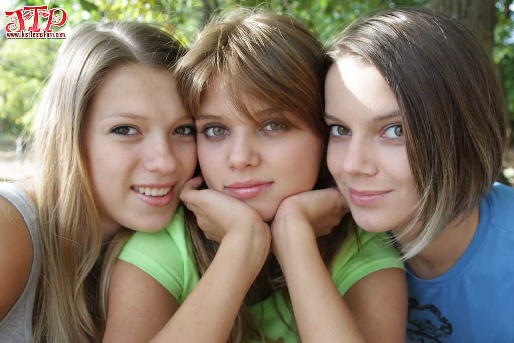 Natural beauty three naked teens exploring the countryside - Carmen Fox, Nestee Shy