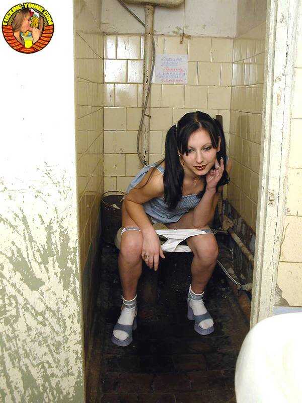 Teenage Filth: A Pigtail Pee-Pee Party in the Dirty Toilet