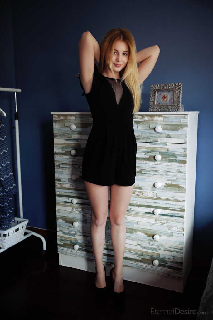 Molly Haze Redhead Strips Off Black Dress for Pussy Play - Molly Haze