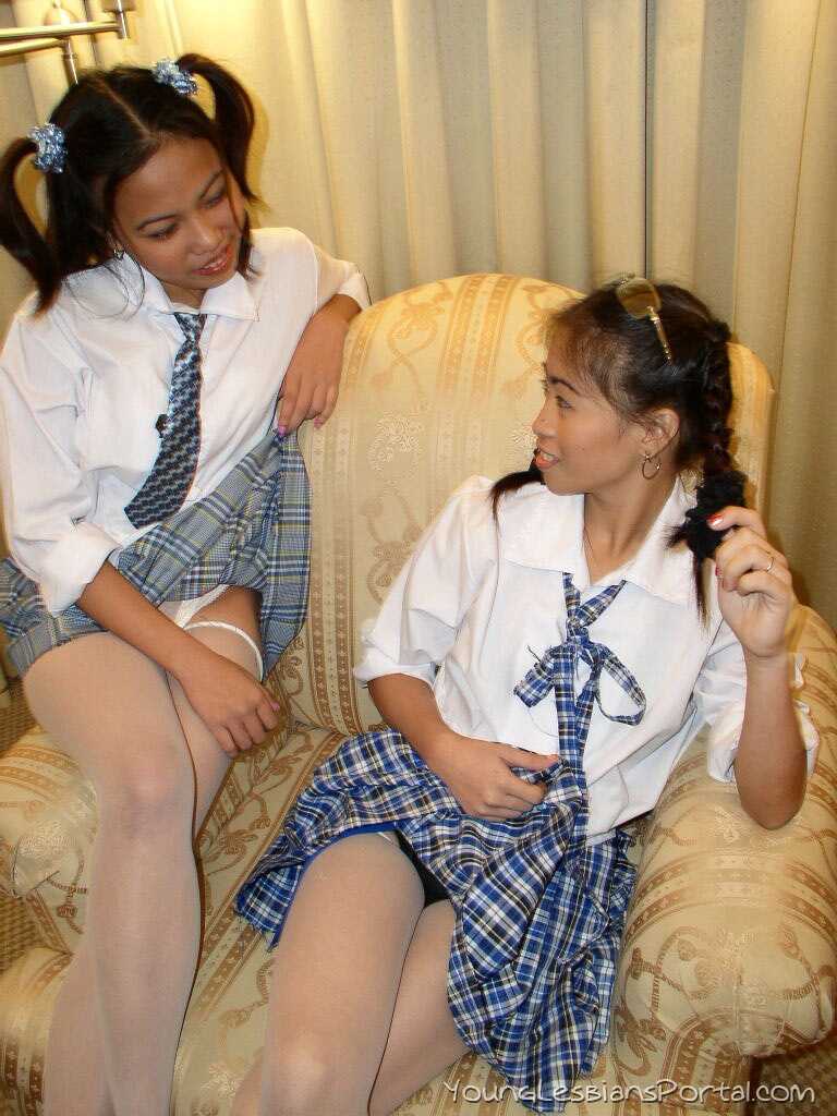 Straight A's in Lesbian Love: Young Asian Schoolgirls Explore Each Other's Sweet Spots After Class - 