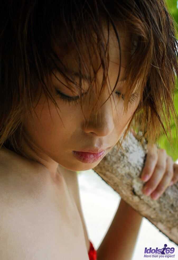 Japanese model Minami Aikawa exposes her hairy muff and perky teen tits for your enjoyment! - Minami Aikawa