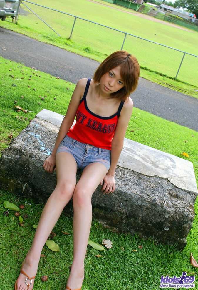 Japanese model Minami Aikawa exposes her hairy muff and perky teen tits for your enjoyment! - Minami Aikawa