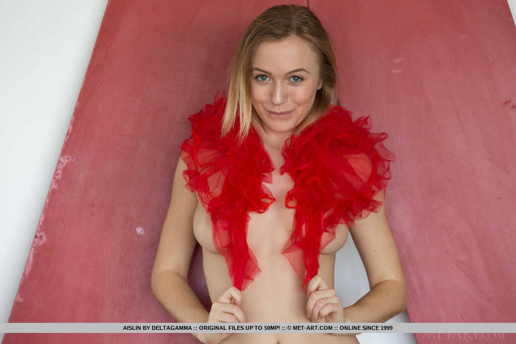 Topless Aislin Strips Off Her Red Tutu To Reveal Her Perfectly Naked Body - Aislin
