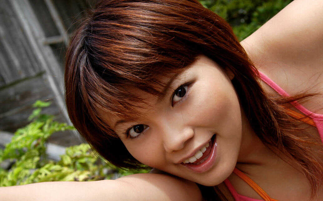 Natural Tit-Worship on the Beach Japanese Redhead Aya's Nipple Show in a Wet Bikini! - Aya