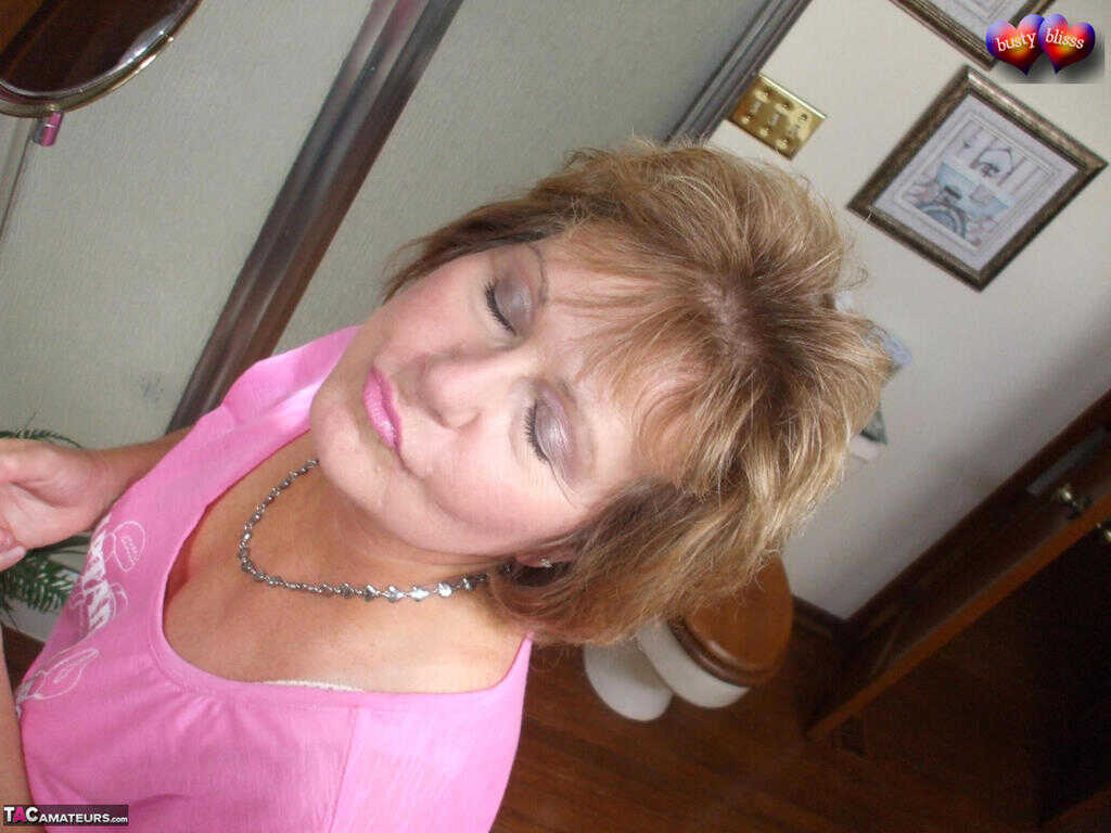 Mrs. Busty Bliss A Sexy Mature Older Woman Exposing Her Curves Before Giving A Sensual Blowjob - Busty Bliss
