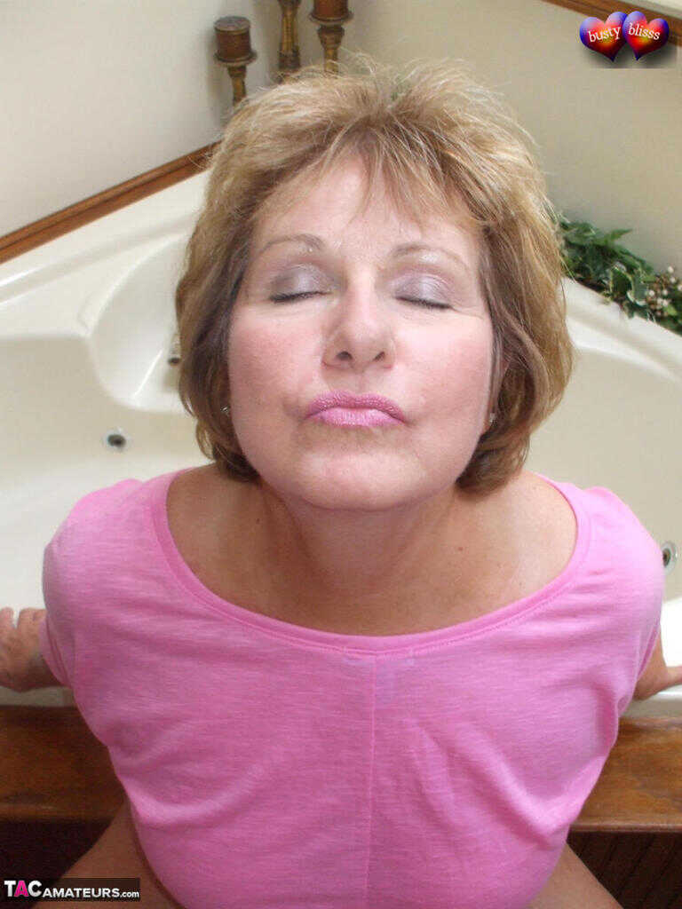 Mrs. Busty Bliss A Sexy Mature Older Woman Exposing Her Curves Before Giving A Sensual Blowjob - Busty Bliss