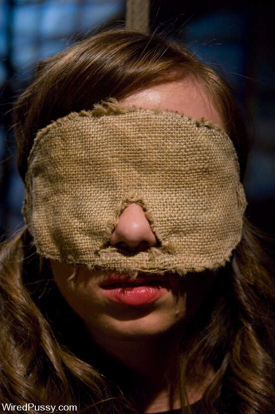 Blindfolded Beauty Gags for Dirty Dungeon Dominant