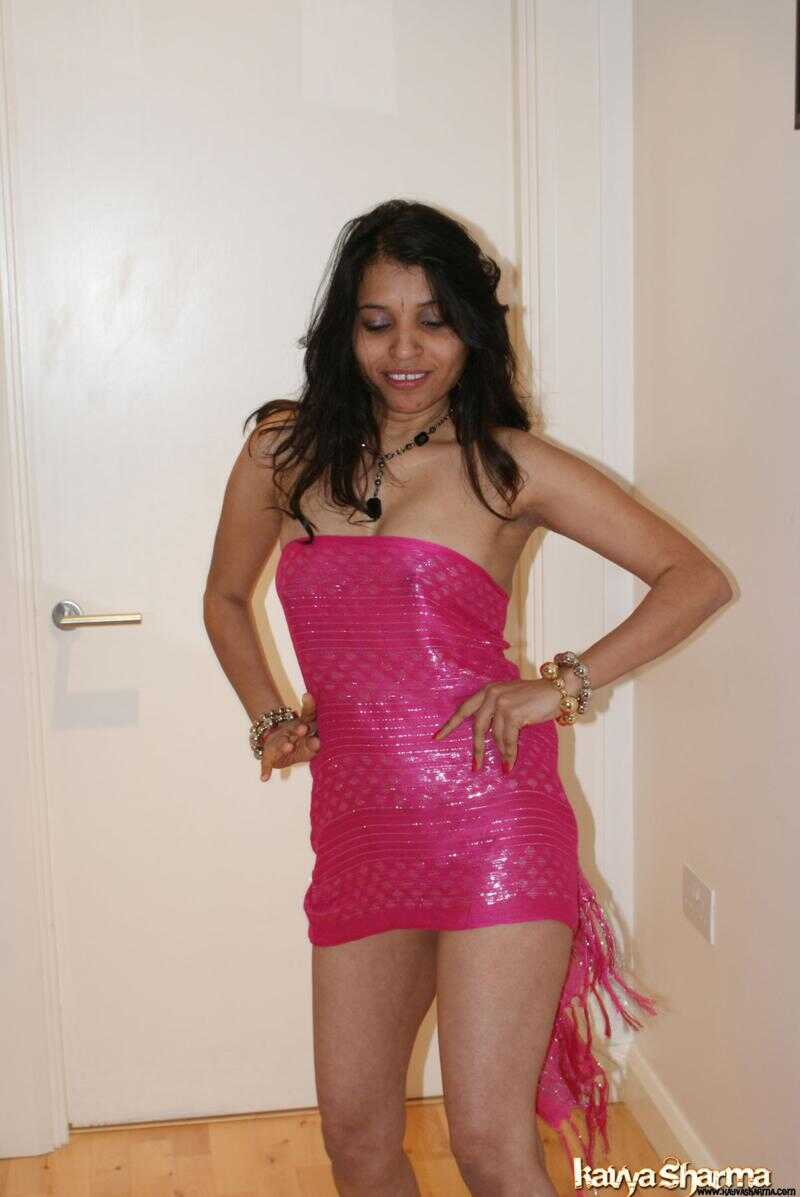 Indian Goddess Kavya Sharma Barefoot MILF in Off-Shoulder Dress - Kavya Sharma