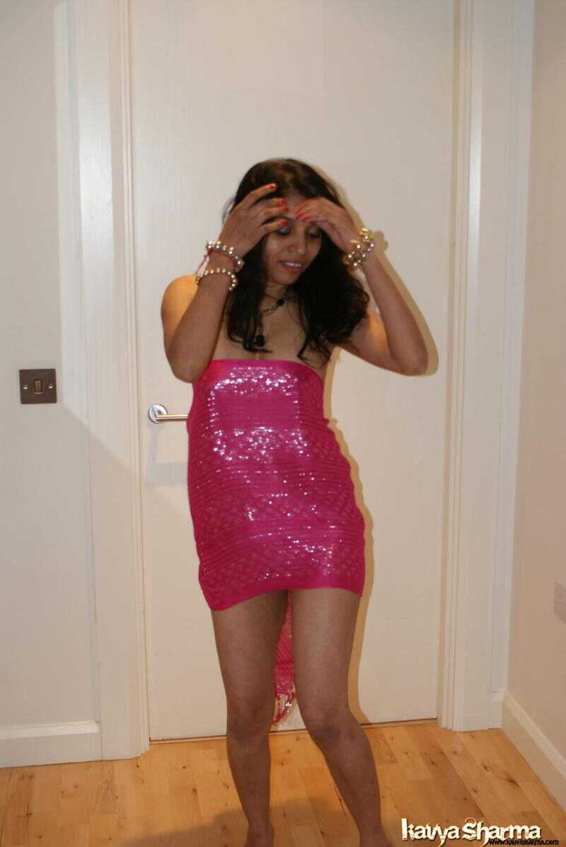 Indian Goddess Kavya Sharma Barefoot MILF in Off-Shoulder Dress - Kavya Sharma