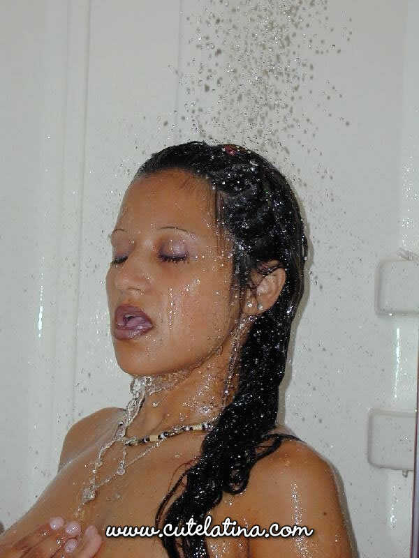 Busty Latina chick and her man friend fuck in the shower and on a toilet seat a wild sex romp in the bathroom! - 