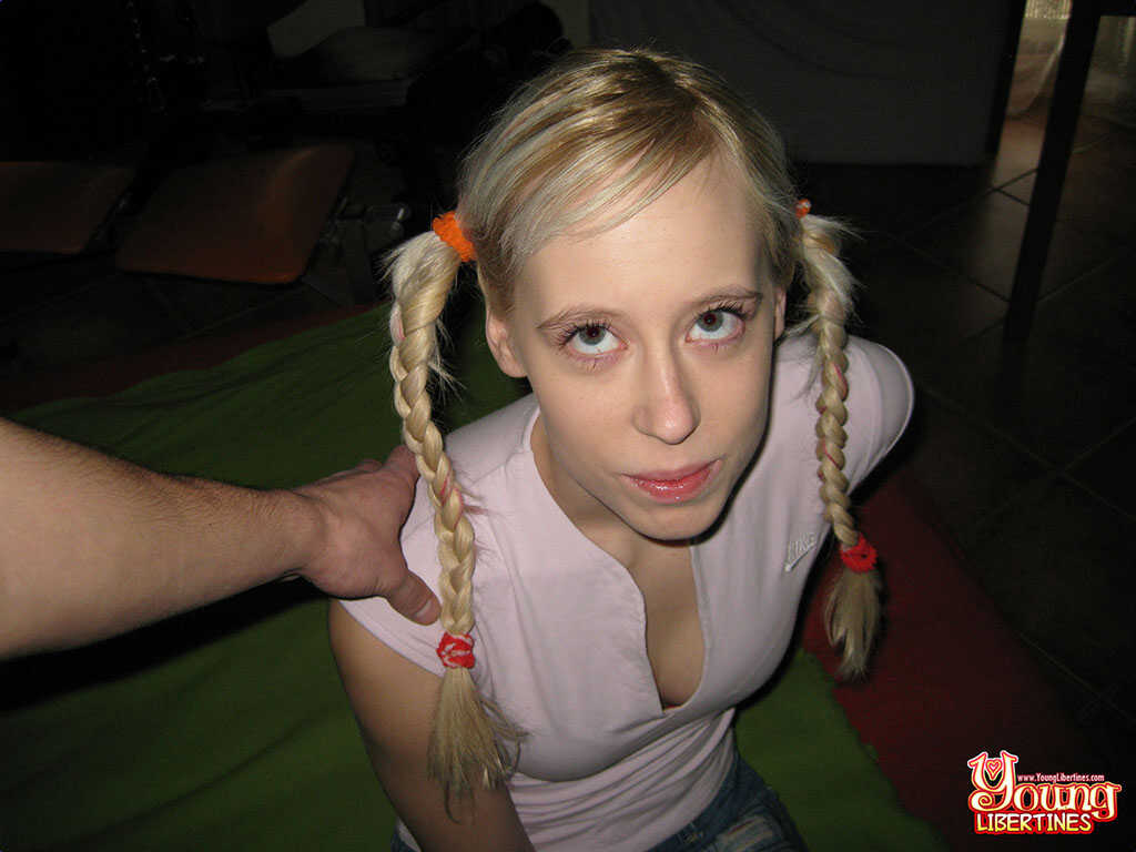 Braiding the Bolt: A Young Blonde’s Sports Braids and Pigtails Lead to a Hot Friendly Fuck with Her BFF