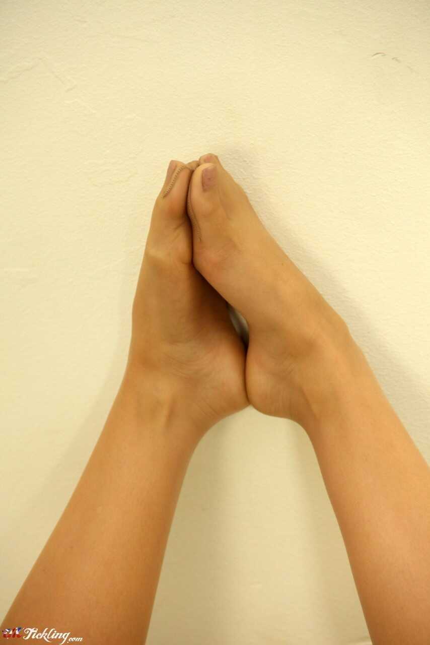 Candice Collyer's High Heel Foot Fetish: UK Girl Puts on Pantyhose and Gets Naughty in a Dress! - Candice Collyer