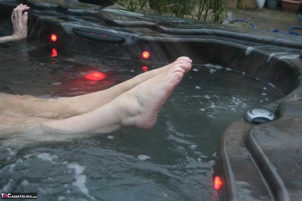 Valgasmic Granny Nylons: Oma's Secret Hot Tub Pleasure