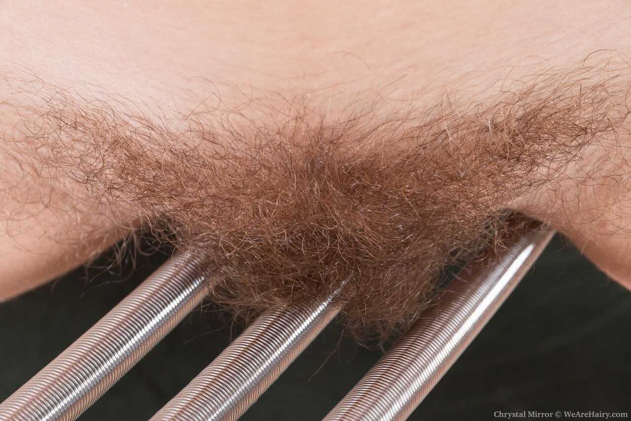 Flexy and hairy Chrystal Mirror in leg warmers loves to show off her big naturals and bush! - Chrystal Mirror