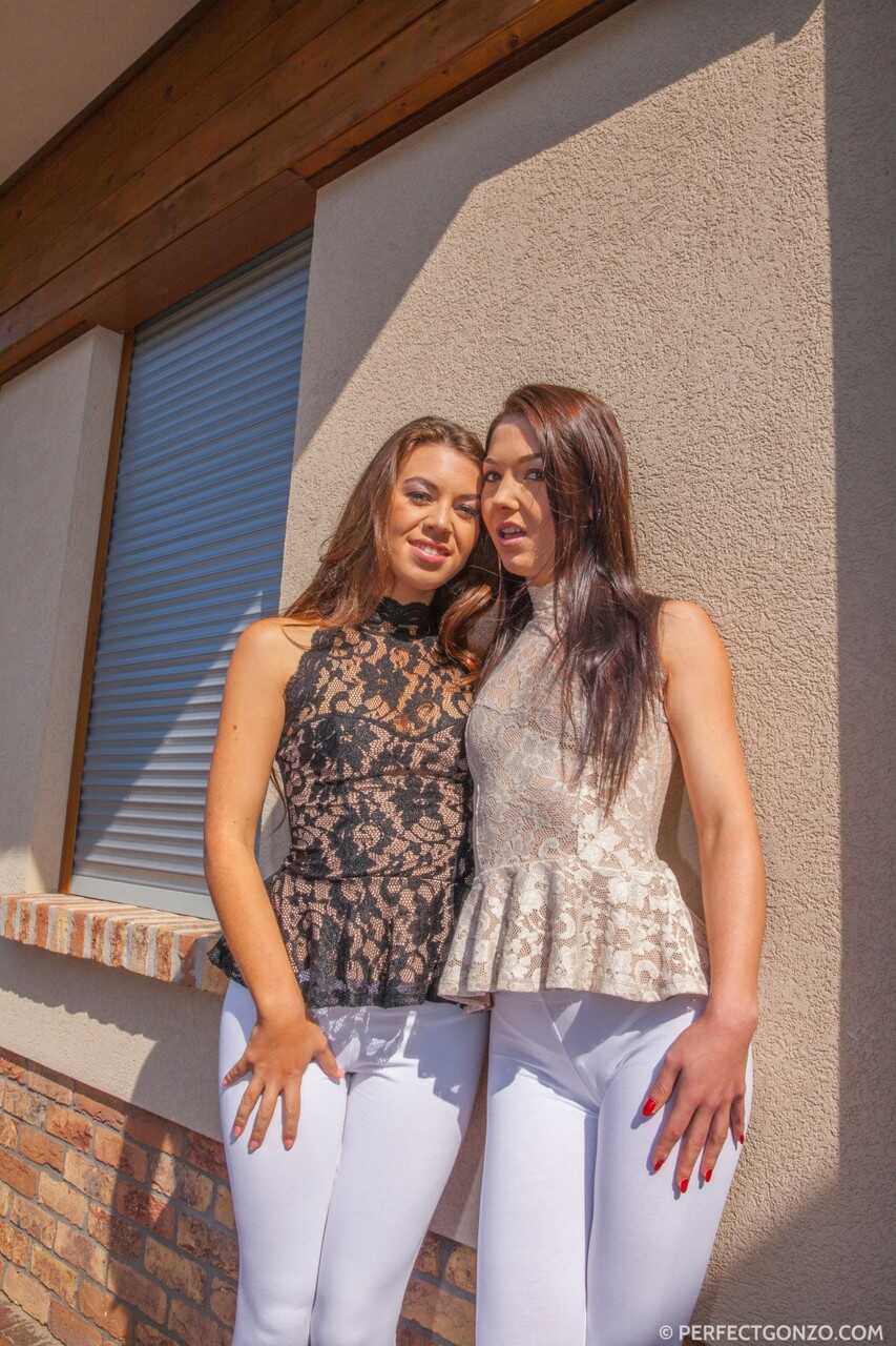 Best friends Tiffany Doll and Angelik Duval show their bums before a threesome of ass worship, rimming, anal sex and sexy ...