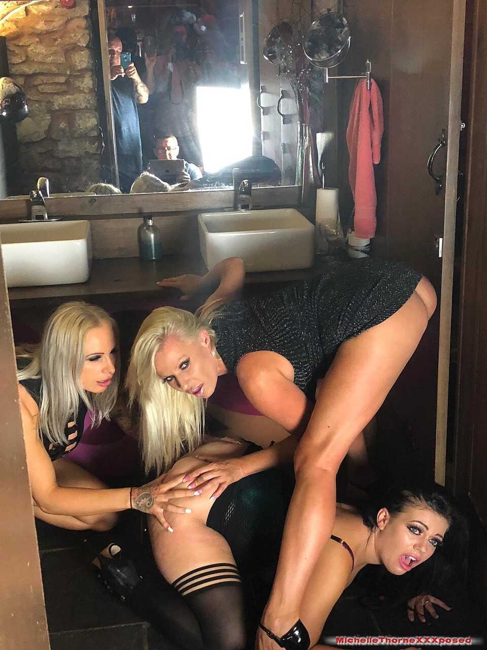 Blonde chicks Sophie Anderson & Michelle Thorne find a third for their sexy lesbian threesome! - Michelle Thorne, Soph...