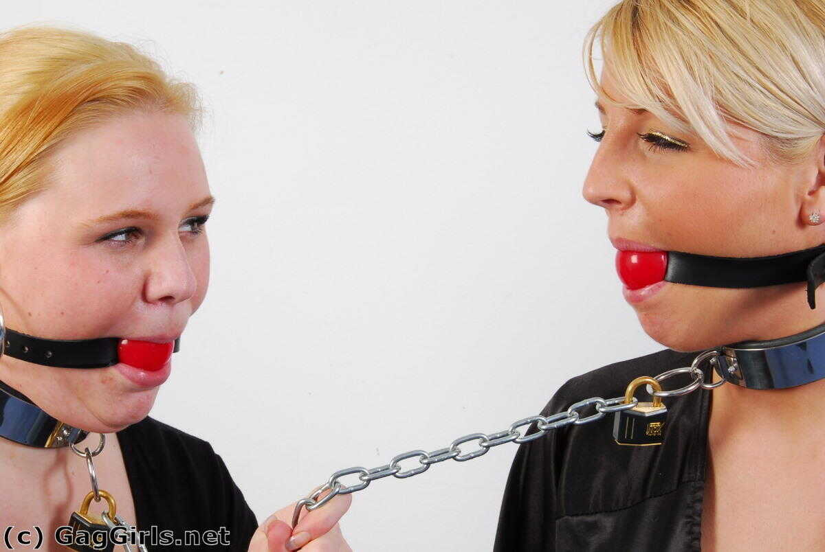 Ball Gagged Caucasian Slaves: Non-Nude Play