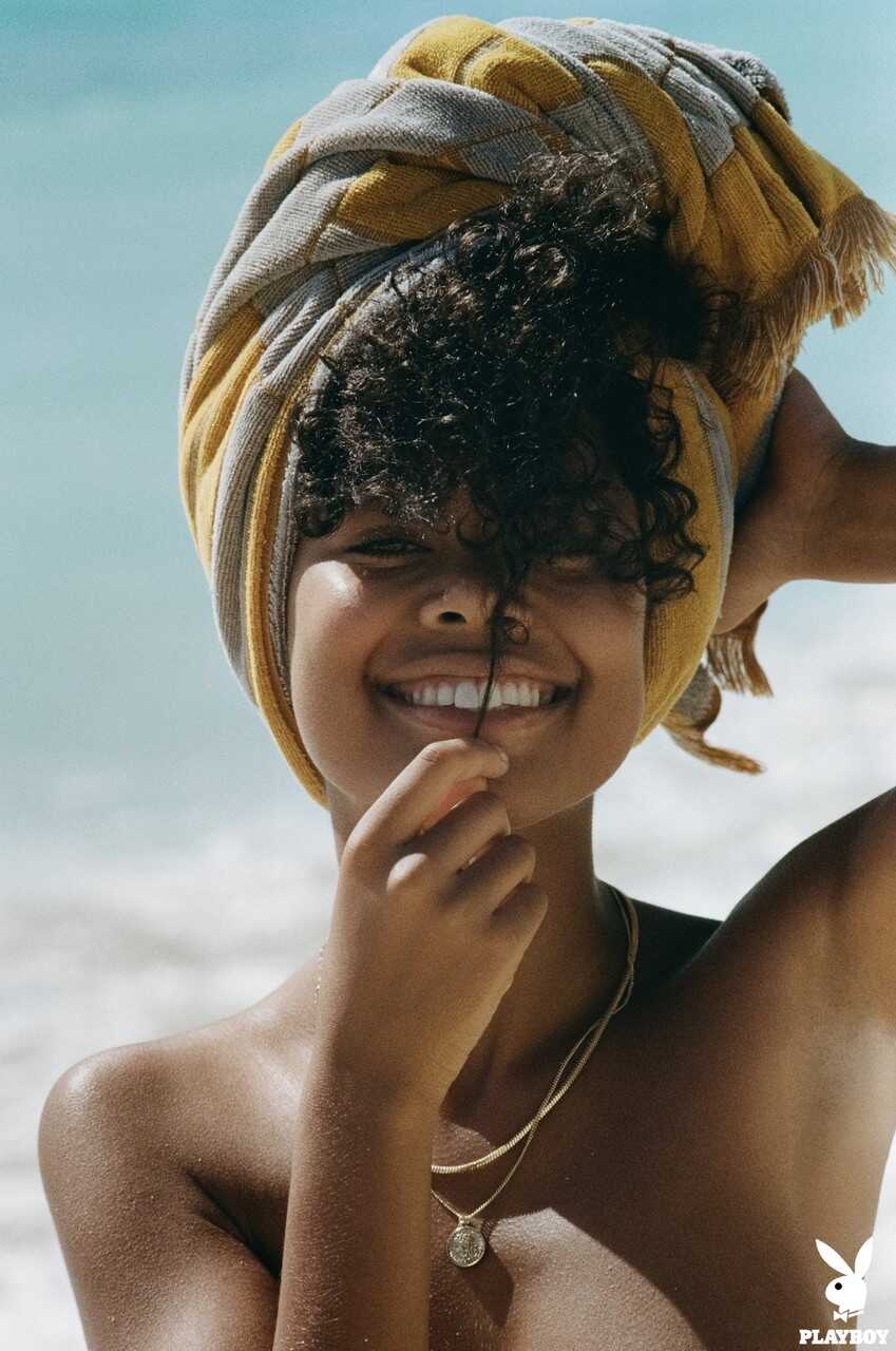Nereyda's Ebony Beach Body: Playboy's Hottest New Model Strips Down on the Sand! - Nereyda Bird