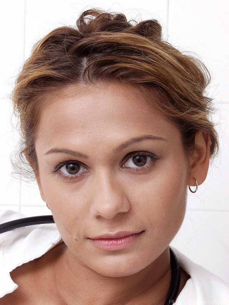 Solo Girl Eva Roberts Removes Her Lab Coat to Model Naked Other Than a Stethoscope - Eva Roberts