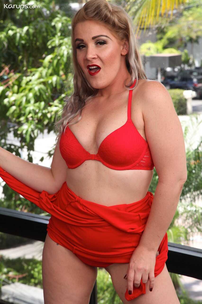 Whitney Morgan's First Time Going Nude On A Red Bed Leads To Pure Pleasure - Whitney Morgan
