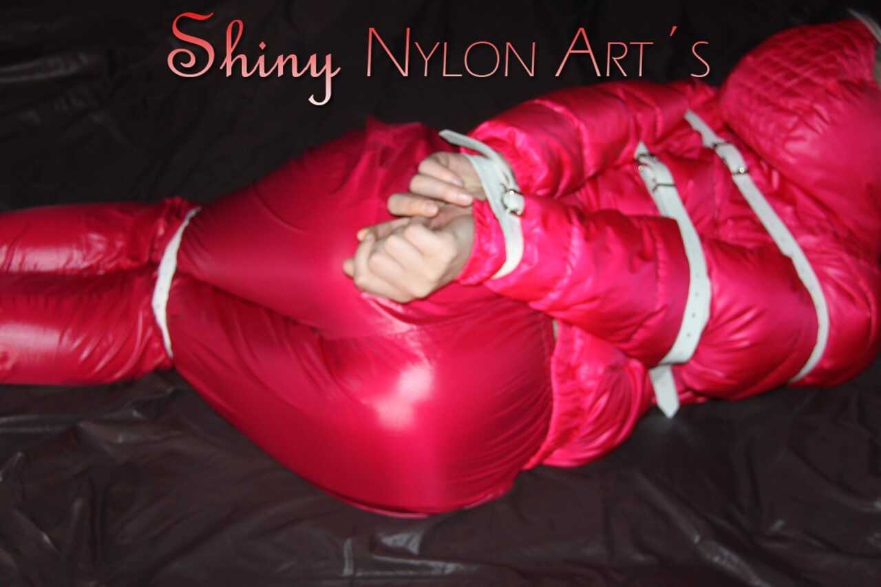 Night Lights: Illuminating Naked Beauty in Shiny Nylon