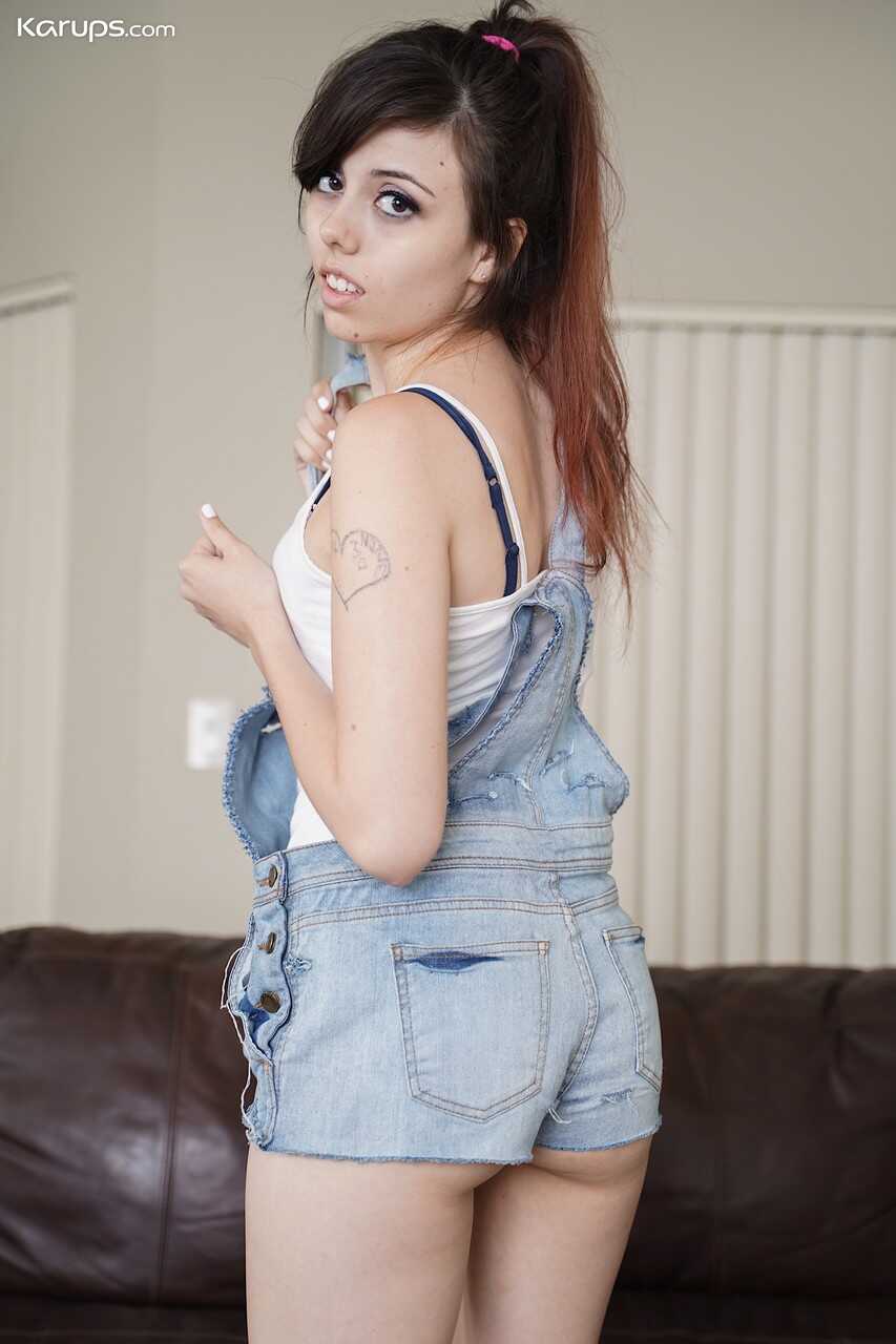 Becca Pierces Her Perky Nipples While She Strips - Becca Pierce