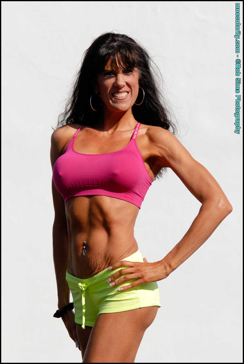 Katie's Hot Bod: The Muscle MILF Strips Down on the Beach - Katie Carter