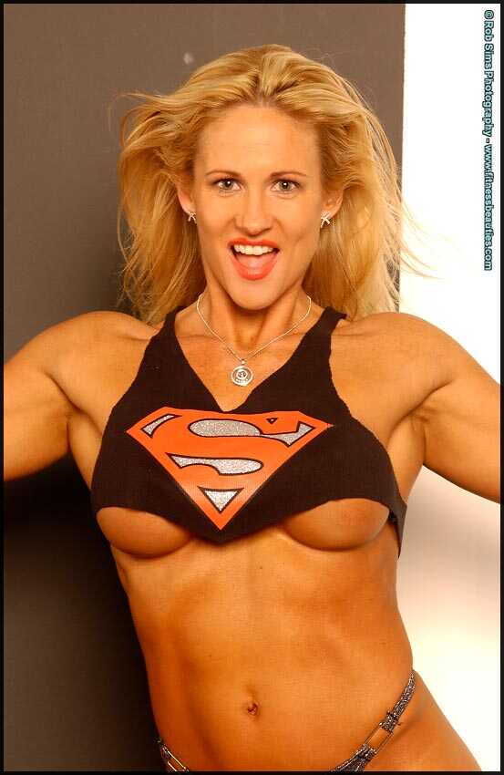 Blonde Bombshell Fitness Model Cynthia Bridges Shows Off Her Ripped Physique in Front of the Camera - Cynthia Bridges
