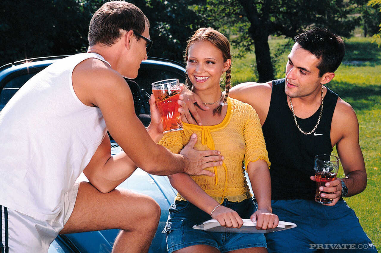 Tiffany Diamond's Sexy Sweetie Adventures: Pigtails, Bare Bum Car Wash & Outdoor 3some with Cum Swallowing - Tiff...
