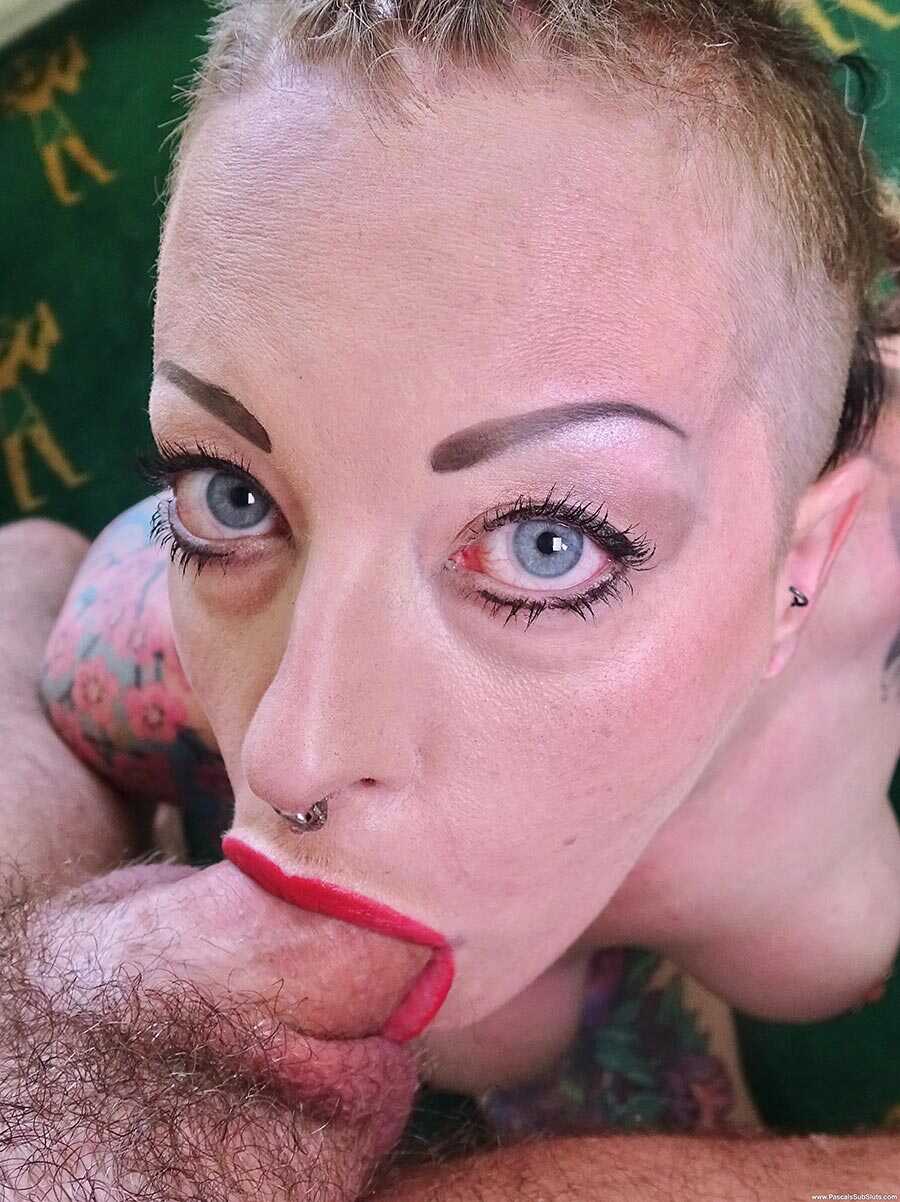 Sexy PAWG Tattooed Female Piggy Mouth Gobbles Down on a Big Dong before Riding Cowgirl Style - Piggy Mouth, Pascal White