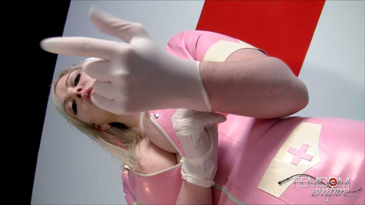 Blonde Lexi Sindel forces her kinky patient to swallow his own cum. - Lexi Sindel