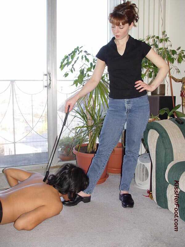 The Slave's Delight: A Caucasian Goddess Demands Her Asian Servant's Undivided Attention - 