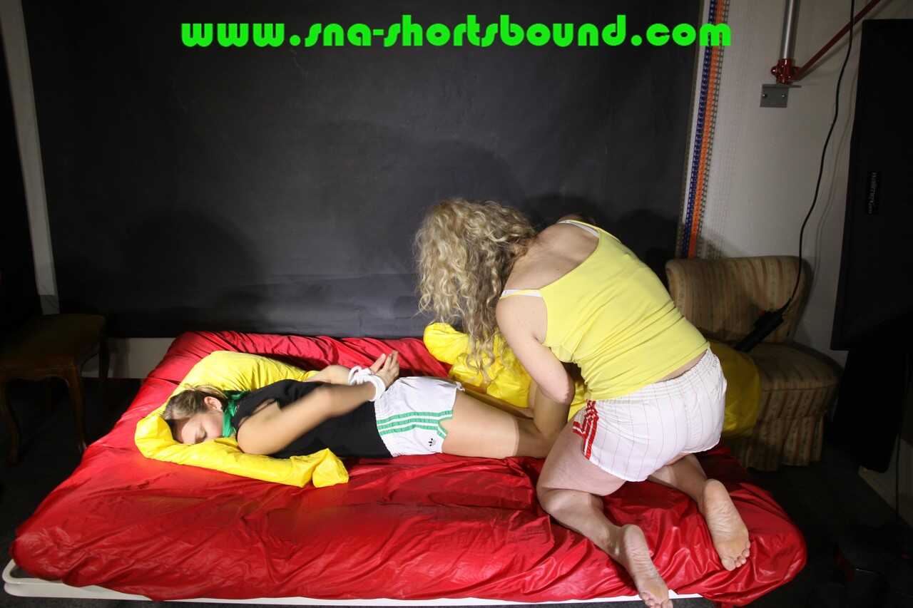 Blonde Bondage Beauty Wakes Up Bound and Begging for Pleasure