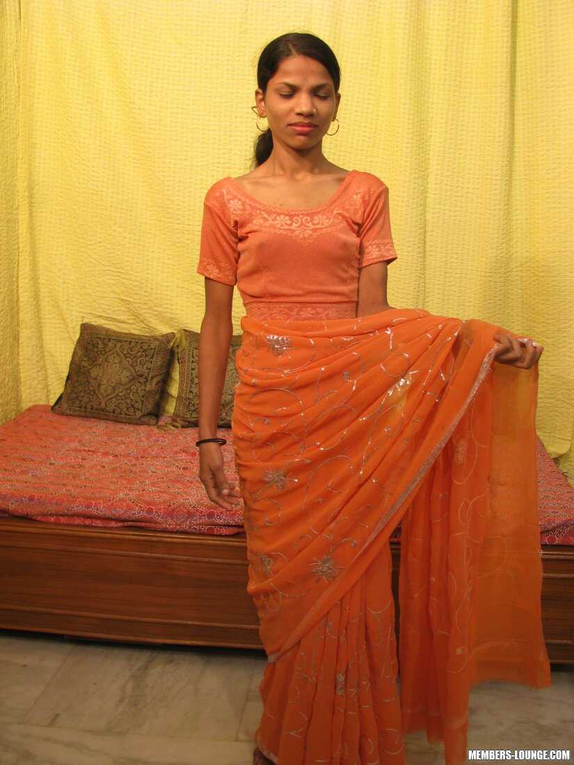 Skinny Indian Woman's Tiny Nubile Tight Twat Gets Stretched Wide! - 