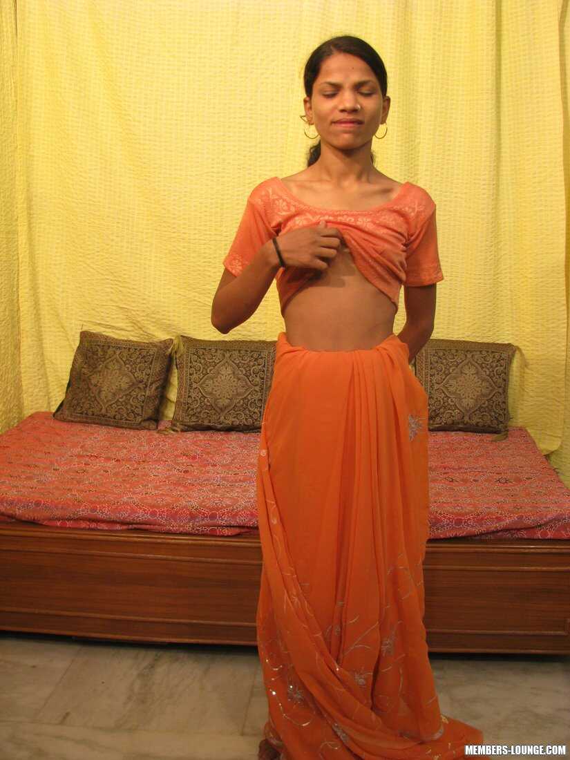 Skinny Indian Woman's Tiny Nubile Tight Twat Gets Stretched Wide! - 