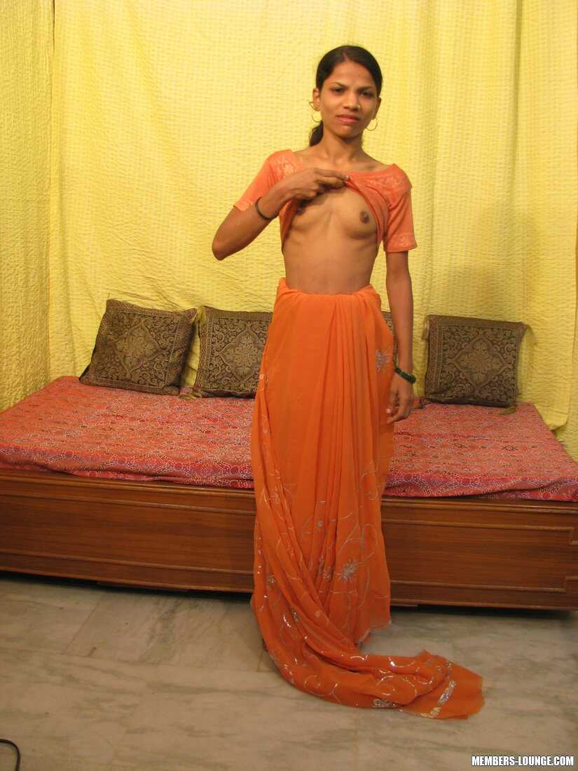 Skinny Indian Woman's Tiny Nubile Tight Twat Gets Stretched Wide! - 