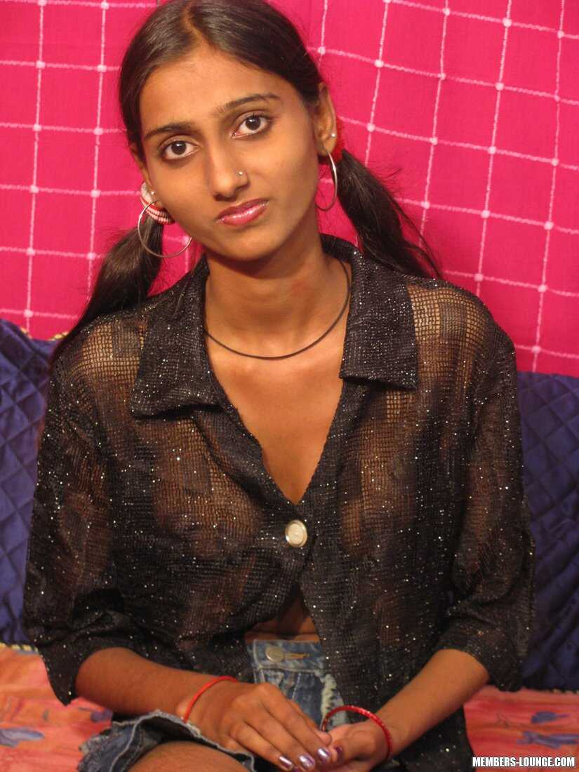 Tall Indian Desi Girl Aarti Flashes Her Firm Breasts and Shows Off Her Skinny Frame in a Revealing Skirt - Aarti