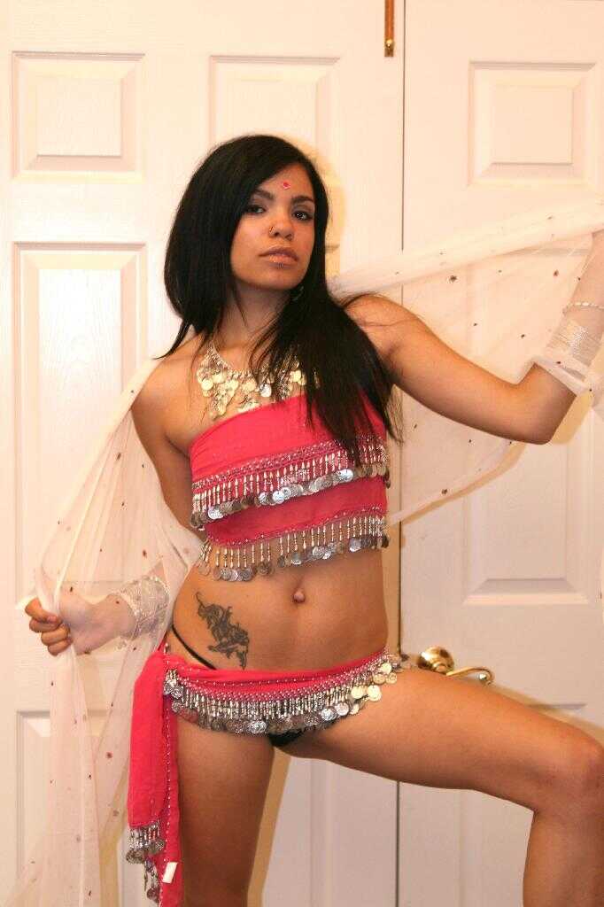 Desi Indian MILF Savanna Ginger's Saggy Small Tits and Dark Nipples Exposed in Solo Pose Before MMF Hardcore Action -...
