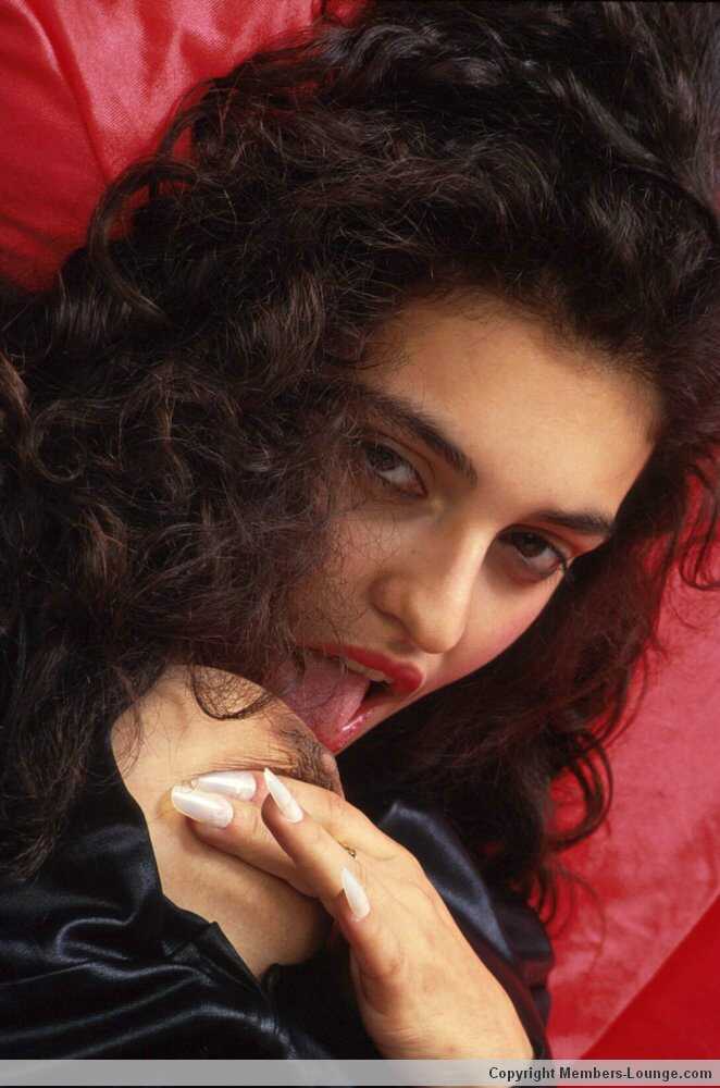 Indian MILF shows her naked body while wearing a pair of stockings   Stocking-clad Indian MILF reveals her hairy pussy - 