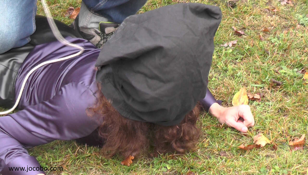 Unconscious Juliette Gets Kidnapped in the Woods and Taken to a Secret Dungeon for BDSM Playtime in Her Leather Outfit - J...