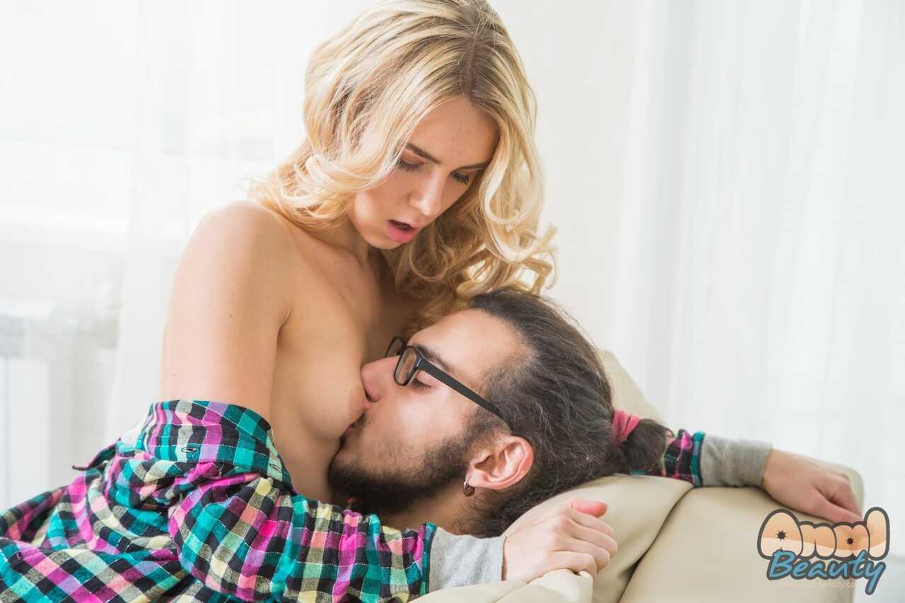 Young Alecia Fox takes a mouthful of cum after sex in her socks and hairy pussy gets pounded doggy style! - Alecia Fox
