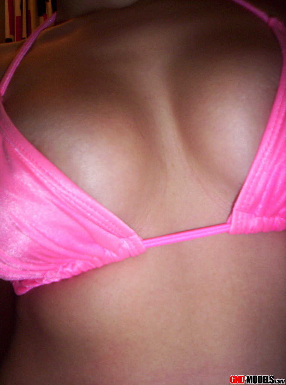 Nikki's Pink Bikini Showers: Brunette Teen's Steamy Amateur Shower - Nikki