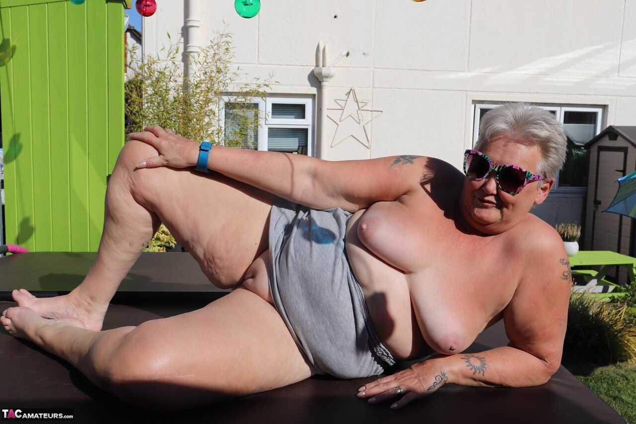 Mature Mommy Gets Wet and Wild in the Backyard with Shoe Licking Antics - Valgasmic Exposed