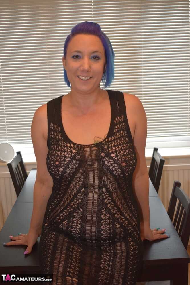 Short-haired first timer Phillipa shows off her tits and pussy after eating a banana - Phillipas Ladies