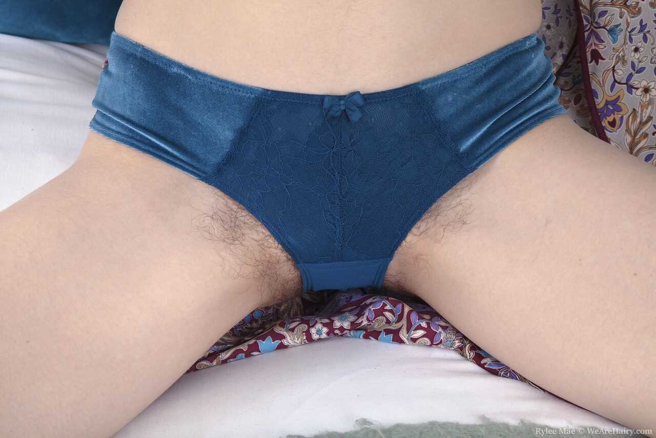 Asian Rylee Mae's Furry Armpits and Bush on Top of Her Bed - Rylee Mae