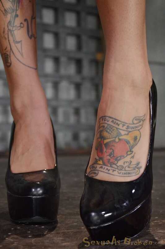 Ink Queen Bonnie Rotten Gets Facialed After Being Used as a Sex Slave Toes, MILF Feet, Cum on Face, Ass Close Up, BDSM Cum...