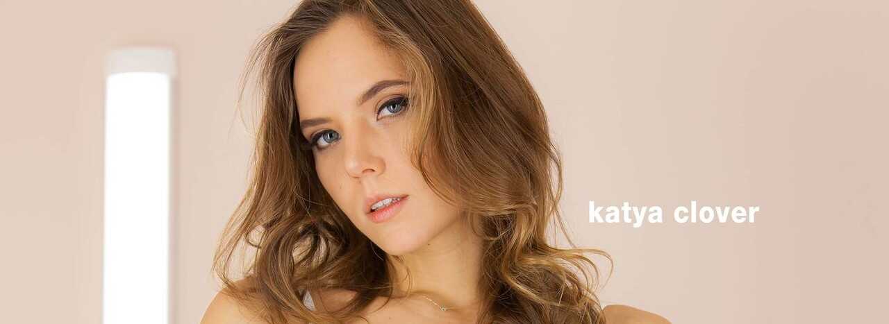 Blue-Eyed Hottie Lifts Her Skirt to Play with Her Bald Pussy - Katya Clover