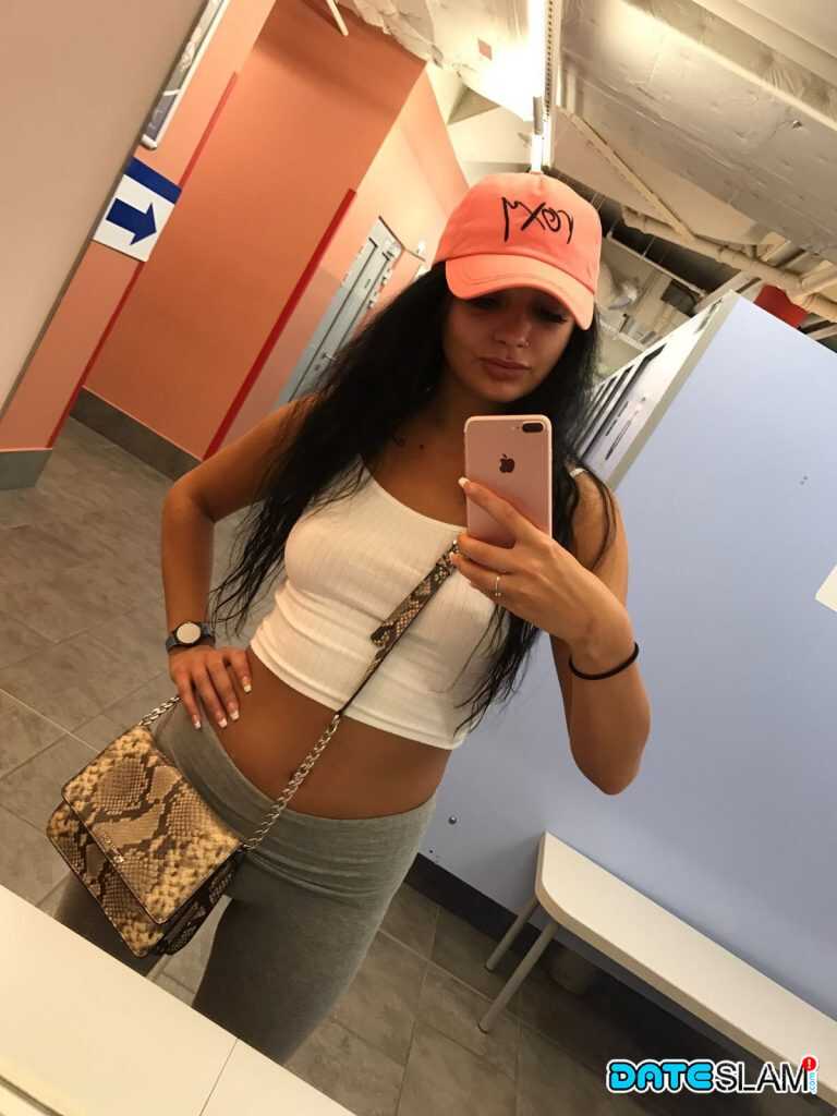 Busty Brunette Daphne Klyde Takes a Naked Ass-Selfie in Her Lingerie Under the Sun - Daphne Klyde