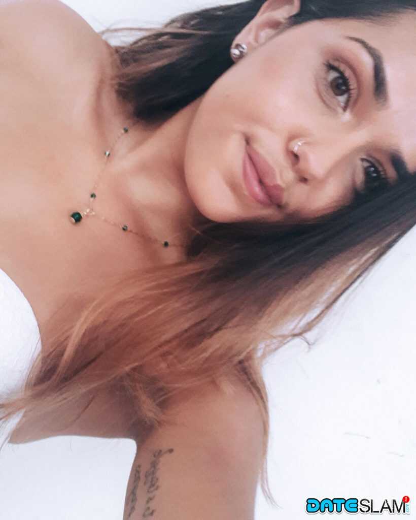 Sweet Esperanza's Hard Nipples Teen Selfie - Esperanza