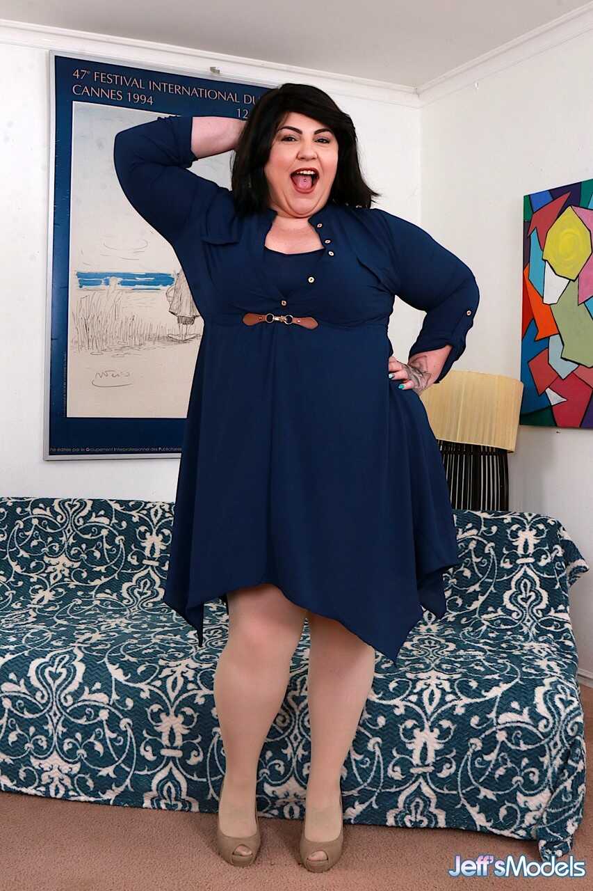 Bendz and the Brit: Bella Bendz Strips for an Overweight OL  OR-  Short Hair Mature Glasses: Bella Bendz Takes Off Her Clo...